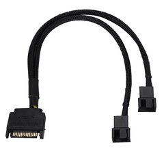 SATA 15Pin - 2*4Pin jäähdytystuulettimen virtalähdekaapeli 2-tie muunnin 22AWG-kaapeli hinta ja tiedot | Kannettavien tietokoneiden lisätarvikkeet | hobbyhall.fi