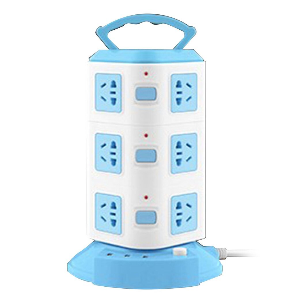 Power Strip Tower -tyyppinen monitoimipistorasia Pistorasia Ylikuormitussuoja Kannettava virtapistoke USB-portilla 220V 10A CN-pistoke hinta ja tiedot | Muuntimet ja invertterit | hobbyhall.fi