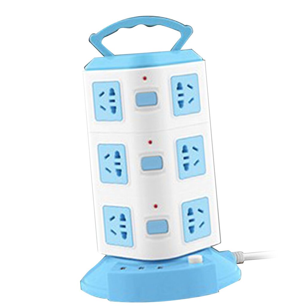 Power Strip Tower -tyyppinen monitoimipistorasia Pistorasia Ylikuormitussuoja Kannettava virtapistoke USB-portilla 220V 10A CN-pistoke hinta ja tiedot | Muuntimet ja invertterit | hobbyhall.fi