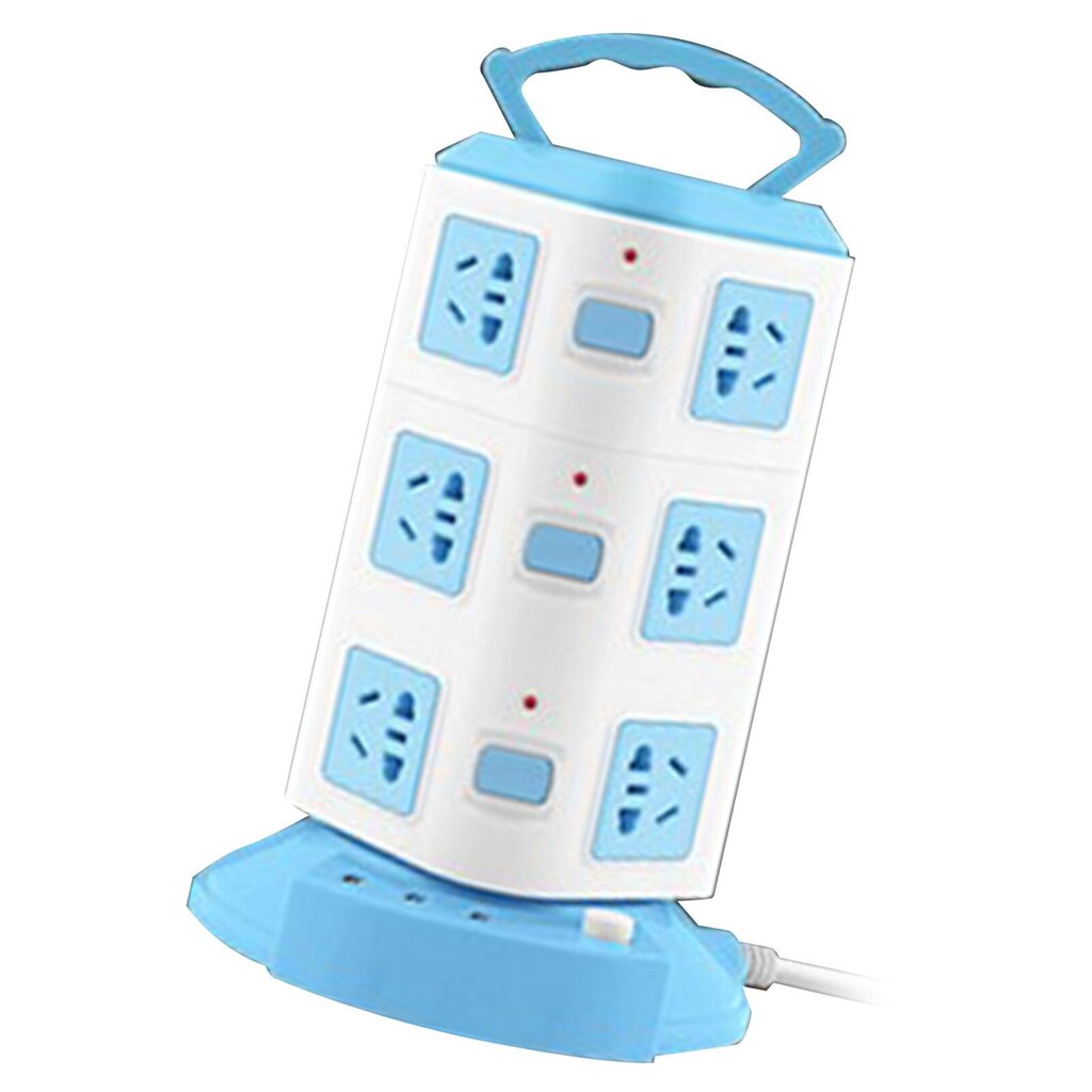 Power Strip Tower -tyyppinen monitoimipistorasia Pistorasia Ylikuormitussuoja Kannettava virtapistoke USB-portilla 220V 10A CN-pistoke hinta ja tiedot | Muuntimet ja invertterit | hobbyhall.fi