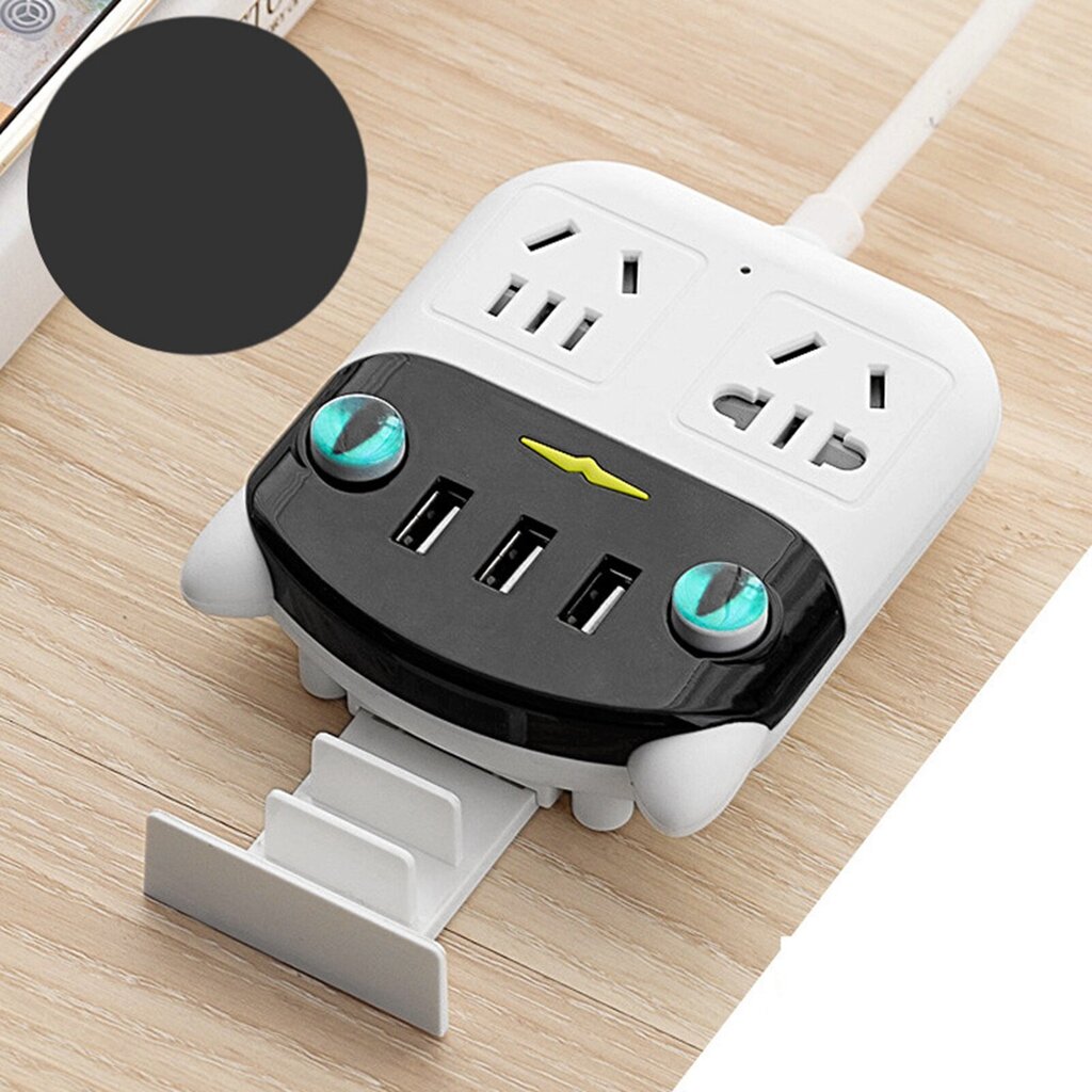 Power Strip monitoiminen USB-portti ABS palosuojattu pistorasia kotitoimistoon CN Plug 220V hinta ja tiedot | Muuntimet ja invertterit | hobbyhall.fi