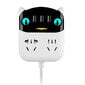 Power Strip monitoiminen USB-portti ABS palosuojattu pistorasia kotitoimistoon CN Plug 220V hinta ja tiedot | Muuntimet ja invertterit | hobbyhall.fi