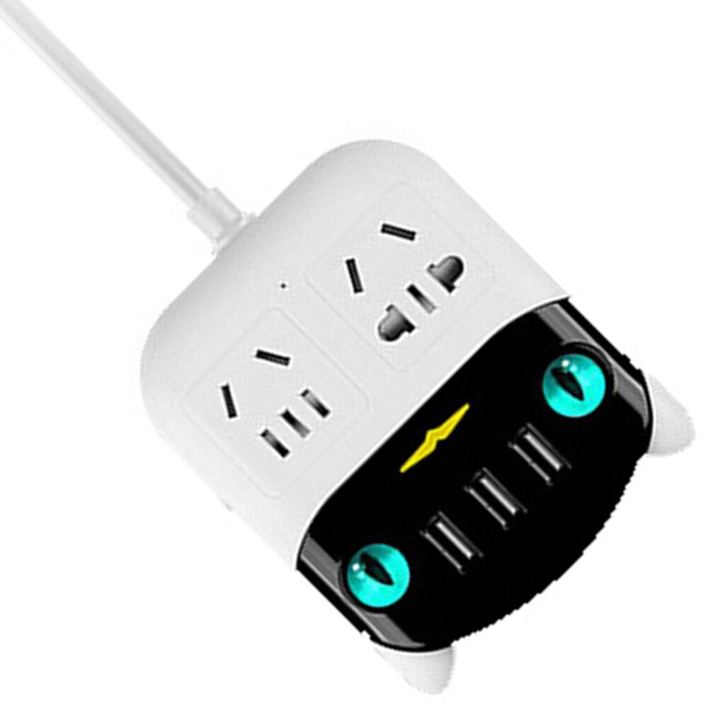 Power Strip monitoiminen USB-portti ABS palosuojattu pistorasia kotitoimistoon CN Plug 220V hinta ja tiedot | Muuntimet ja invertterit | hobbyhall.fi