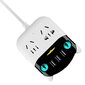 Power Strip monitoiminen USB-portti ABS palosuojattu pistorasia kotitoimistoon CN Plug 220V hinta ja tiedot | Muuntimet ja invertterit | hobbyhall.fi