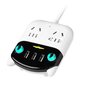 Power Strip monitoiminen USB-portti ABS palosuojattu pistorasia kotitoimistoon CN Plug 220V hinta ja tiedot | Muuntimet ja invertterit | hobbyhall.fi