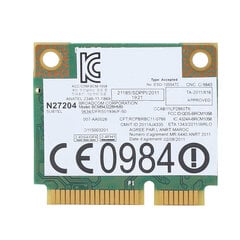 BCM943228HMB Dual Band 300M Mini PCI-E -verkkokortti Lenovo PC:lle 04W3746 hinta ja tiedot | Kannettavien tietokoneiden lisätarvikkeet | hobbyhall.fi