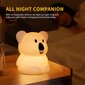 Kantava, ladattava Koala LED -silikonivalaistuslamppu hinta ja tiedot | Lastenhuoneen valaisimet | hobbyhall.fi