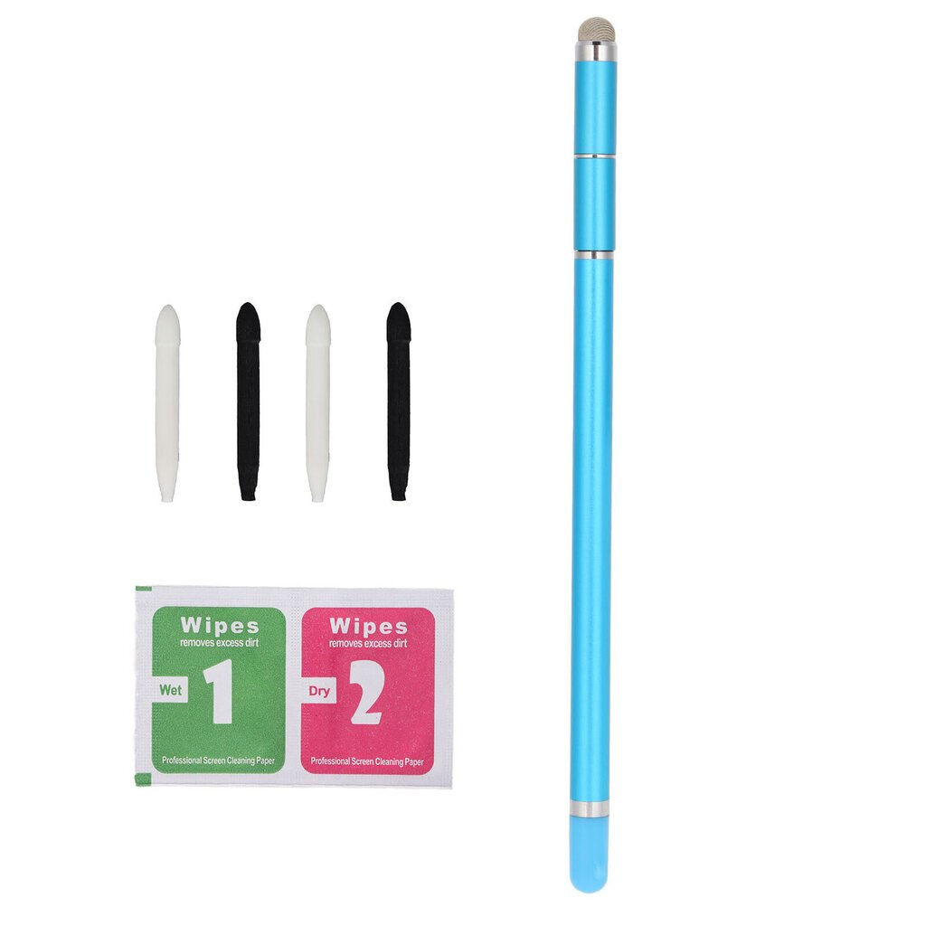 Stylus Pen 4 in 1 kulutusta kestävä kuitukärki matkapuhelin tabletti maalaus Käsinkirjoitus kapasitiivinen StylusBlue hinta ja tiedot | Kannettavien tietokoneiden lisätarvikkeet | hobbyhall.fi