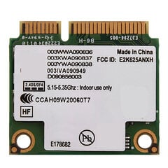 2.4G + 5G Dual Band Mini PCI-E WIFI langaton kortti Intel 6250 WiMaxille DELl Asus Toshiballe hinta ja tiedot | Kannettavien tietokoneiden lisätarvikkeet | hobbyhall.fi