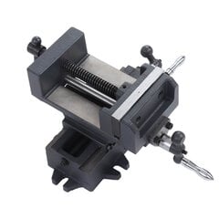 4in Cross Slide Drill Press Vise Valuteräksinen penkkiruuvipuristimet teolliseen porausjyrsinkoneeseen hinta ja tiedot | Kiinnitystarvikkeet | hobbyhall.fi