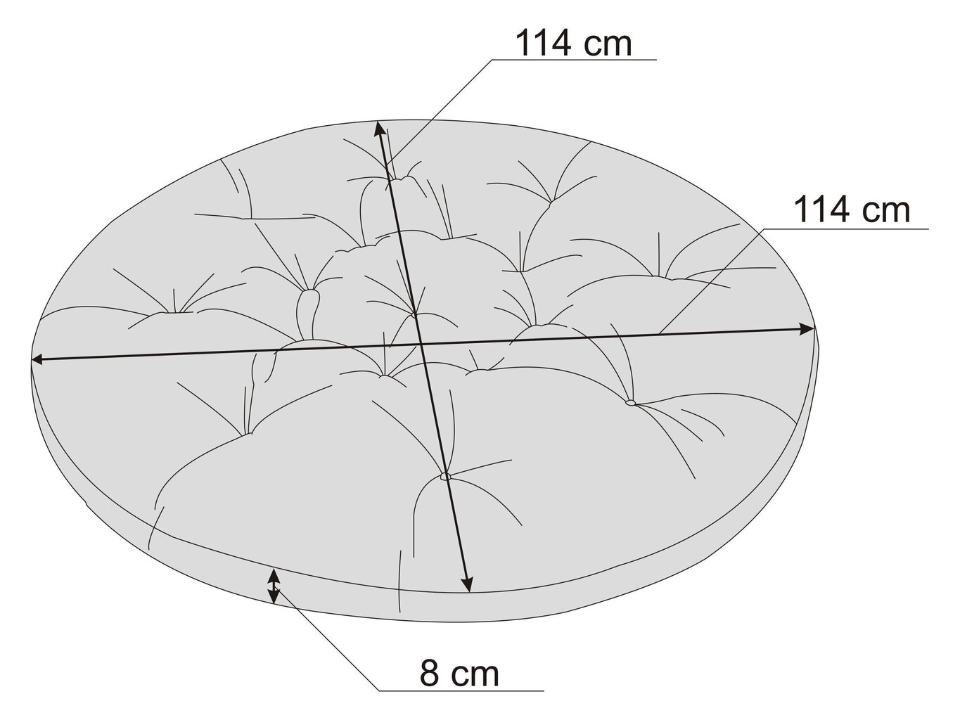 Nojatuolityyny HobbyGarden Soa, beige hinta ja tiedot | Istuintyynyt, pehmusteet ja päälliset | hobbyhall.fi