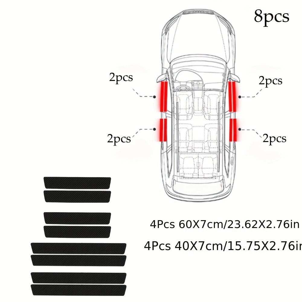 Deal auton ovien silloille suojat, 9 kpl hinta ja tiedot | Lisätarvikkeet autoiluun | hobbyhall.fi