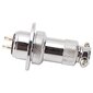 2 kpl Aviation Plug Connector 2 Pin Pyöreä sinkkipohjainen metalliseos Kuori hopeoitu kuparilankaliitin AC DC 250V 20mm hinta ja tiedot | Muuntimet ja invertterit | hobbyhall.fi