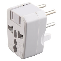 4 kpl Pistokeadapteri US EU AU UK Travel Power Converter Messinkikosketin 100?250VAC latausta varten hinta ja tiedot | Muuntimet ja invertterit | hobbyhall.fi