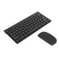 Smart Wireless Keyboard Mouse Kit Hiljainen LED-ilmaisin Vedenpitävä Virransäästö Kompakti Näppäimistö Hiirisarja Office Black hinta ja tiedot | Näppäimistöt | hobbyhall.fi