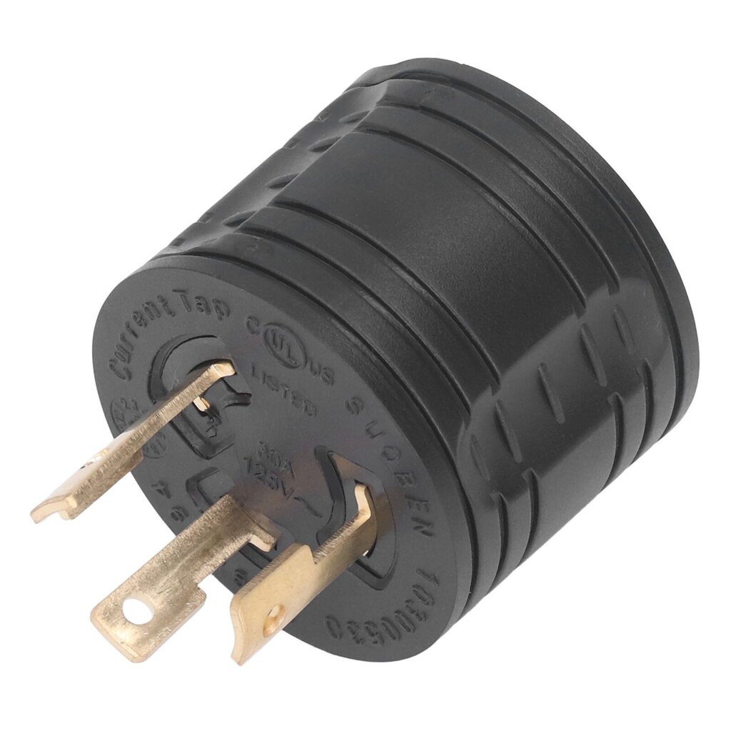 TT–RV Plug Teollinen generaattorisovitin Muunnin Pistoke Messinkikoskettimet US-standardi 125V 30A hinta ja tiedot | Muuntimet ja invertterit | hobbyhall.fi