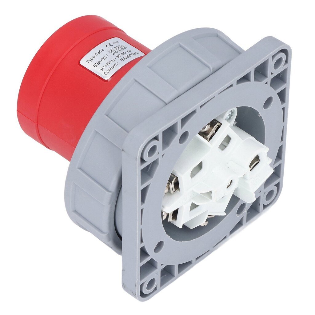 Vesitiivis Aviation Connector Outlet Nylon Messinki 5 Pin Industrial Socket 3P+N+E AC 220380V 240415V 63A hinta ja tiedot | Muuntimet ja invertterit | hobbyhall.fi