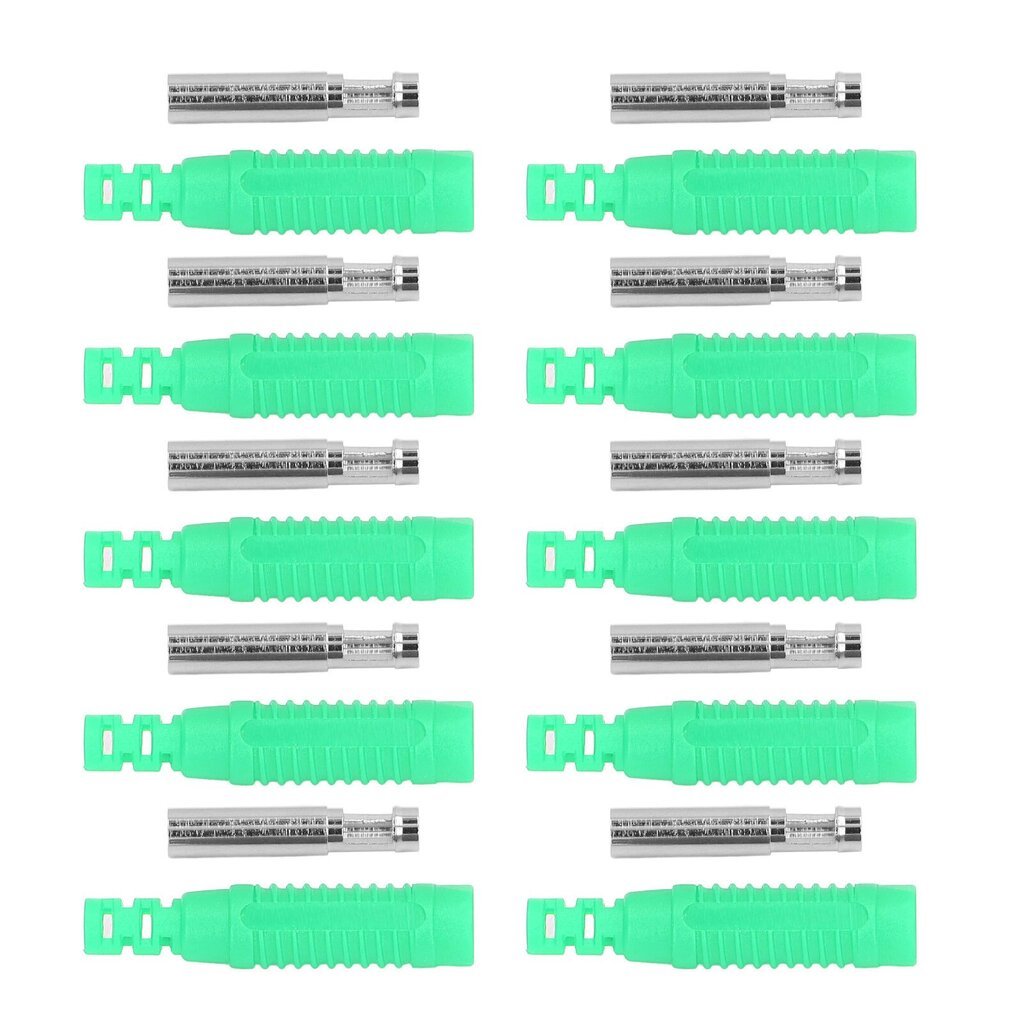 10 sarjan banaani naarasliitin messinki PA-liitin liitin eristysputki Paina sovitussovitin J.10031vihreä hinta ja tiedot | Muuntimet ja invertterit | hobbyhall.fi