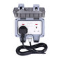 Ulkopistorasia Dual Power Outlet Box kaapelilla IP66 Vedenpitävä British Standard 250V 13A hinta ja tiedot | Muuntimet ja invertterit | hobbyhall.fi