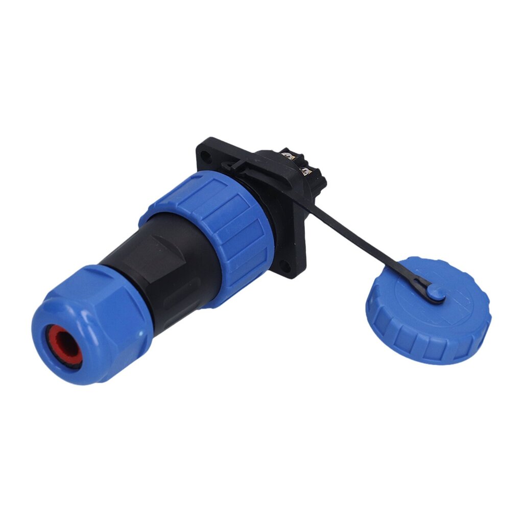 IP68 vedenpitävä pistokepistoke Neliönmuotoinen ruuvipuristus Aviation Industrial Connector Adapter 250V5 Pin hinta ja tiedot | Muuntimet ja invertterit | hobbyhall.fi