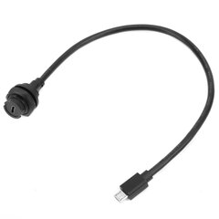 Vesitiivis USB-liitin IP68 MICRO USB naaraspuolinen uros kaapeliliitännällä E10MCBFF/MCAM (0,3 metriä) hinta ja tiedot | Muuntimet ja invertterit | hobbyhall.fi