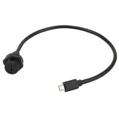 Vedenpitävä USB-liitin IP67 MICRO USB naaraspuolinen uros kaapeliliittimellä E10MCTFF/MCAM (1 metri) hinta ja tiedot | Muuntimet ja invertterit | hobbyhall.fi