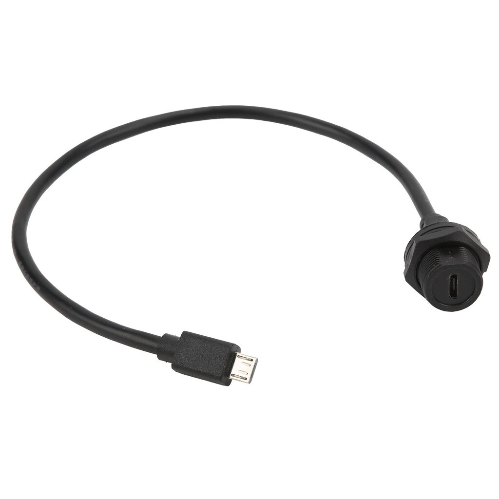 Vesitiivis USB-liitin IP67 MICRO USB naaraspuolinen uros kaapeliliitännällä E10MCTFF/MCAM (0,3 metriä) hinta ja tiedot | Muuntimet ja invertterit | hobbyhall.fi