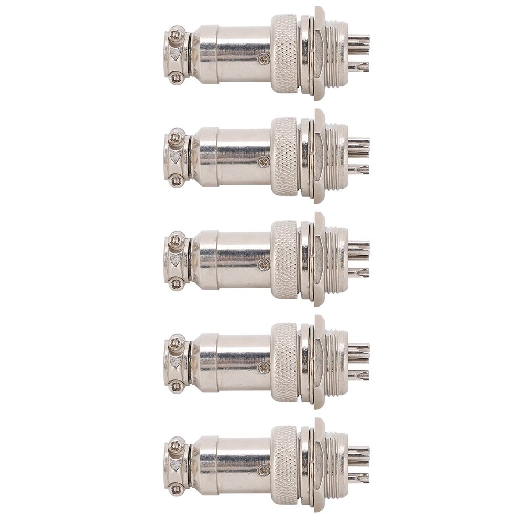 kpl Aviation Plug Connector uros naaras johdinpaneeli teho runko metalliliittimet GX16 16mm 450V5pin hinta ja tiedot | Muuntimet ja invertterit | hobbyhall.fi