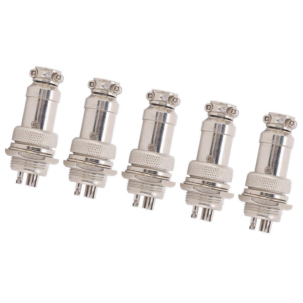 kpl Aviation Plug Connector uros naaras johdinpaneeli teho runko metalliliittimet GX16 16mm 450V5pin hinta ja tiedot | Muuntimet ja invertterit | hobbyhall.fi