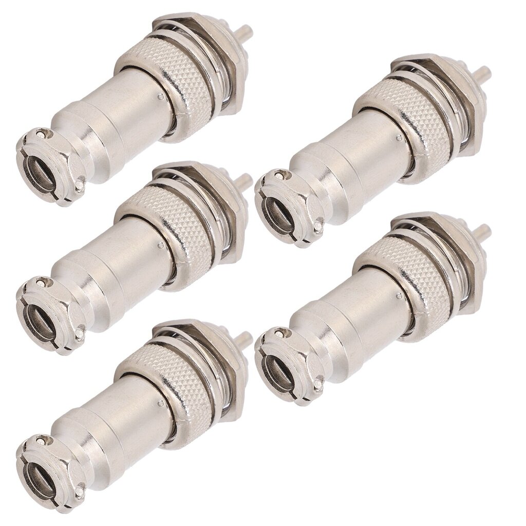 5 kpl Aviation Plug Connector uros naaras johdinpaneeli teho runko metalliliittimet GX16 16mm 450V3pin hinta ja tiedot | Muuntimet ja invertterit | hobbyhall.fi