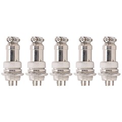 5 kpl Aviation Plug Connector uros naaras johdinpaneeli teho runko metalliliittimet GX16 16mm 450V6pin hinta ja tiedot | Muuntimet ja invertterit | hobbyhall.fi