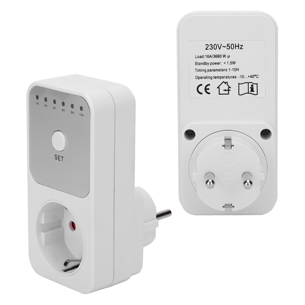 Ajastin Power Socket Switch Plugin Ajastin Ajastin Switch Controller EU Plug 230V hinta ja tiedot | Muuntimet ja invertterit | hobbyhall.fi