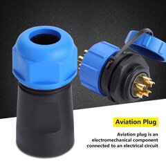 IP68 SP21 5-nastainen vedenpitävä muovinen Aviation Plug Socket -liitin (5Pin) hinta ja tiedot | Muuntimet ja invertterit | hobbyhall.fi