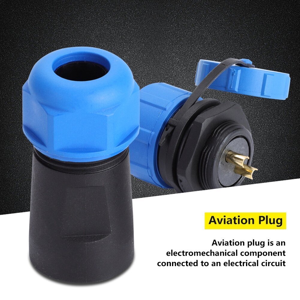 IP68 SP21 2Pin vedenpitävä muovinen Aviation Plug Socket -liitin (2Pin) hinta ja tiedot | Muuntimet ja invertterit | hobbyhall.fi