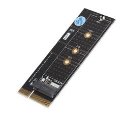 M.2 Nvme Key M SSD - PCI-E 4X pystysuora nousukortti jäähdytyselementillä M.2 2230 / 2242 / 2260 / 2280 hinta ja tiedot | Kannettavien tietokoneiden lisätarvikkeet | hobbyhall.fi