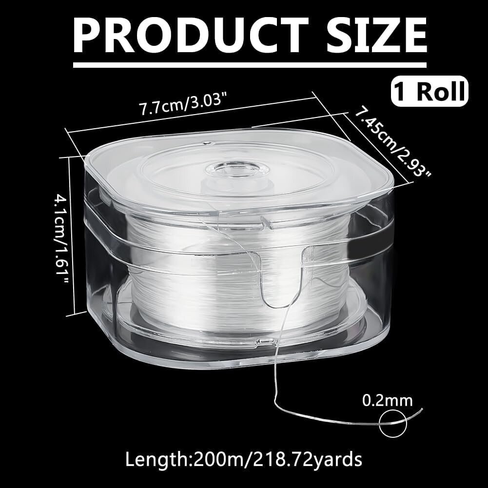 0,2 mm:n joustava naru rannekoruille, 218 jaardia litteä helmilanka Joustava korunauha siemenhelmilanka Ohut elastinen nauha tee-se-itse-ystävyysrannekorulle hinta ja tiedot | Miesten korut | hobbyhall.fi
