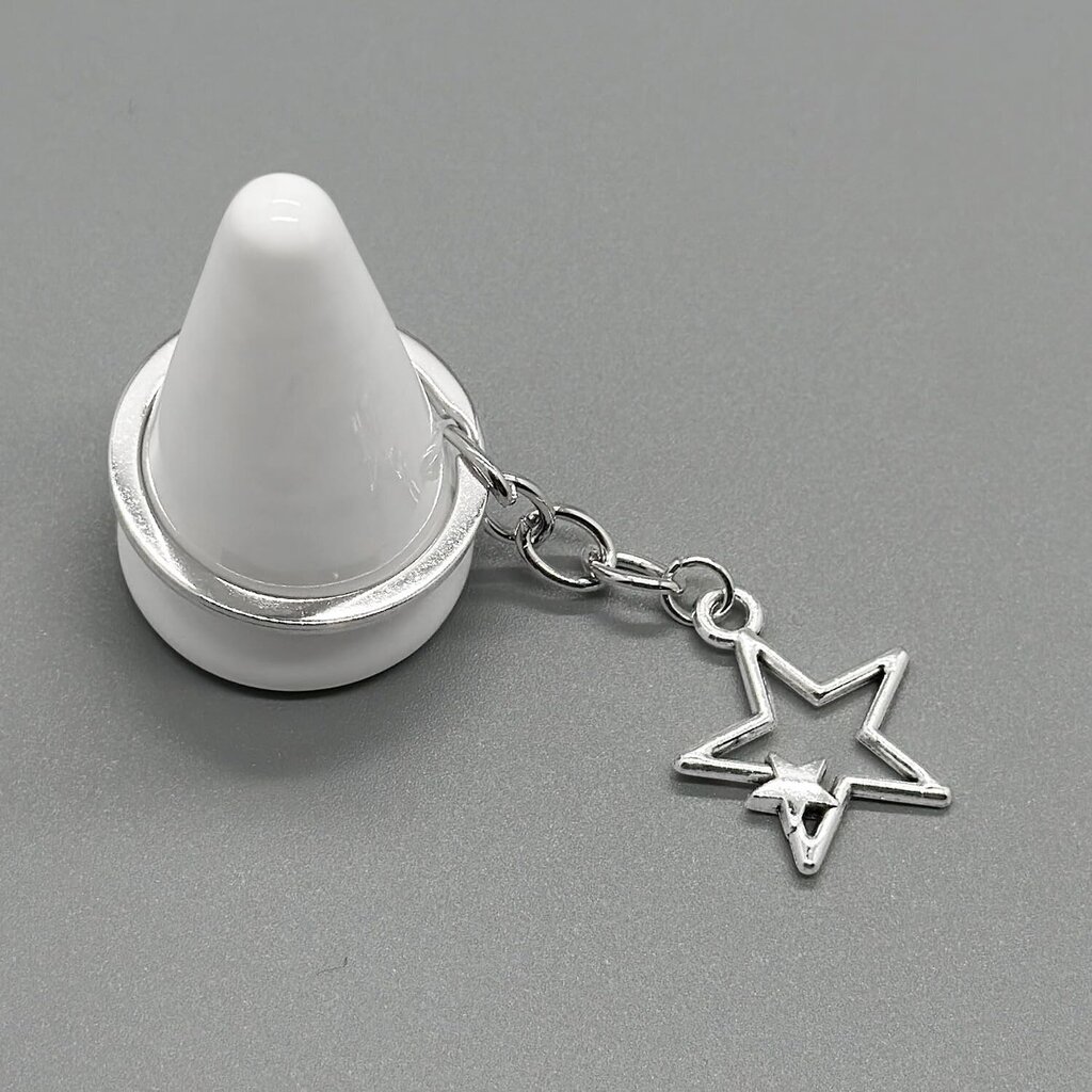 50 kpl Silver Star Design Avaimenperä Päällystetty Ontto Double Star Style Avaimenperä Pienikokoinen Star Riipus Avaimenperä naisille Miehille Tee-se-itse käsintehdyt korut hopea hinta ja tiedot | Korusetit | hobbyhall.fi