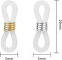 20 kpl silmälasien ketjunpäät, säädettävät jousien kumipäät liittimet silmälasien pidikkeeseen kaulakoru ketjun hihna, kulta ja hopea sormus (kirkas) Clea hinta ja tiedot | Miesten korut | hobbyhall.fi