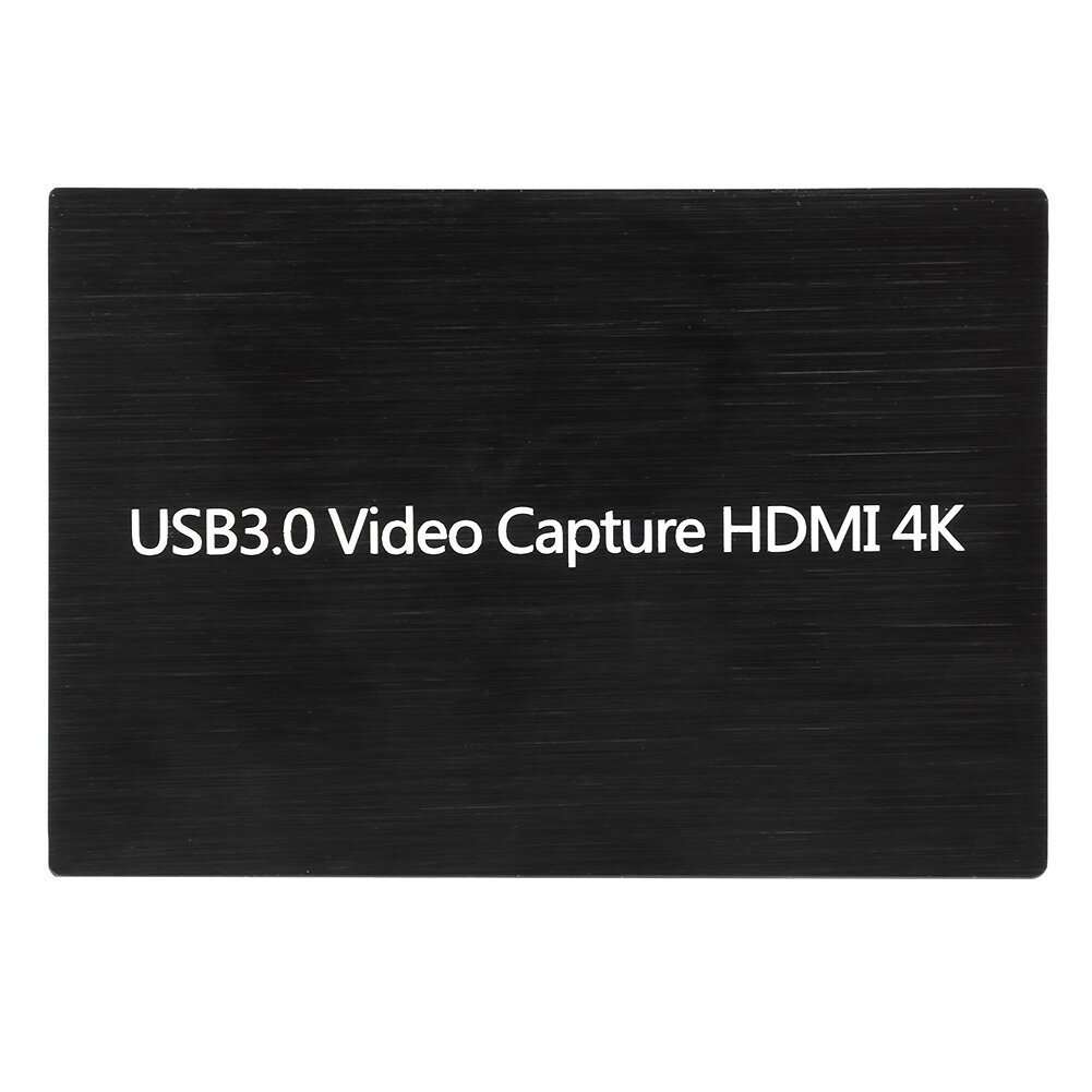 S300 4K HDMI Capture Card USB 3.0 DriverFree Game Live Microphone 1080P HD Loop Video Recording Box hinta ja tiedot | Kannettavien tietokoneiden lisätarvikkeet | hobbyhall.fi