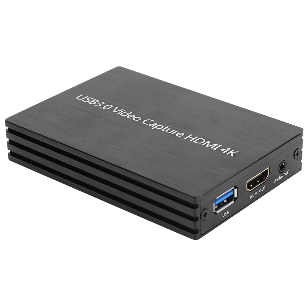 S300 4K HDMI Capture Card USB 3.0 DriverFree Game Live Microphone 1080P HD Loop Video Recording Box hinta ja tiedot | Kannettavien tietokoneiden lisätarvikkeet | hobbyhall.fi