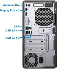 ProDesk 600 G3 MT i5-7500 8GB 256GB SSD 1TB HDD Windows 10 Professional hinta ja tiedot | Pöytätietokoneet | hobbyhall.fi