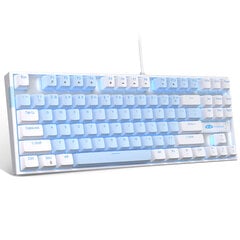 Magegee MK-STAR White-Blue, Blue Lighting, Blue Switch, US hinta ja tiedot | Näppäimistöt | hobbyhall.fi