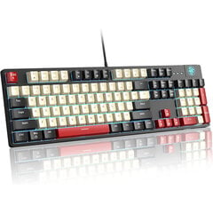 Magegee MK-ARMOR Carbon A, Blue Lighting, Red Switch, US hinta ja tiedot | Näppäimistöt | hobbyhall.fi