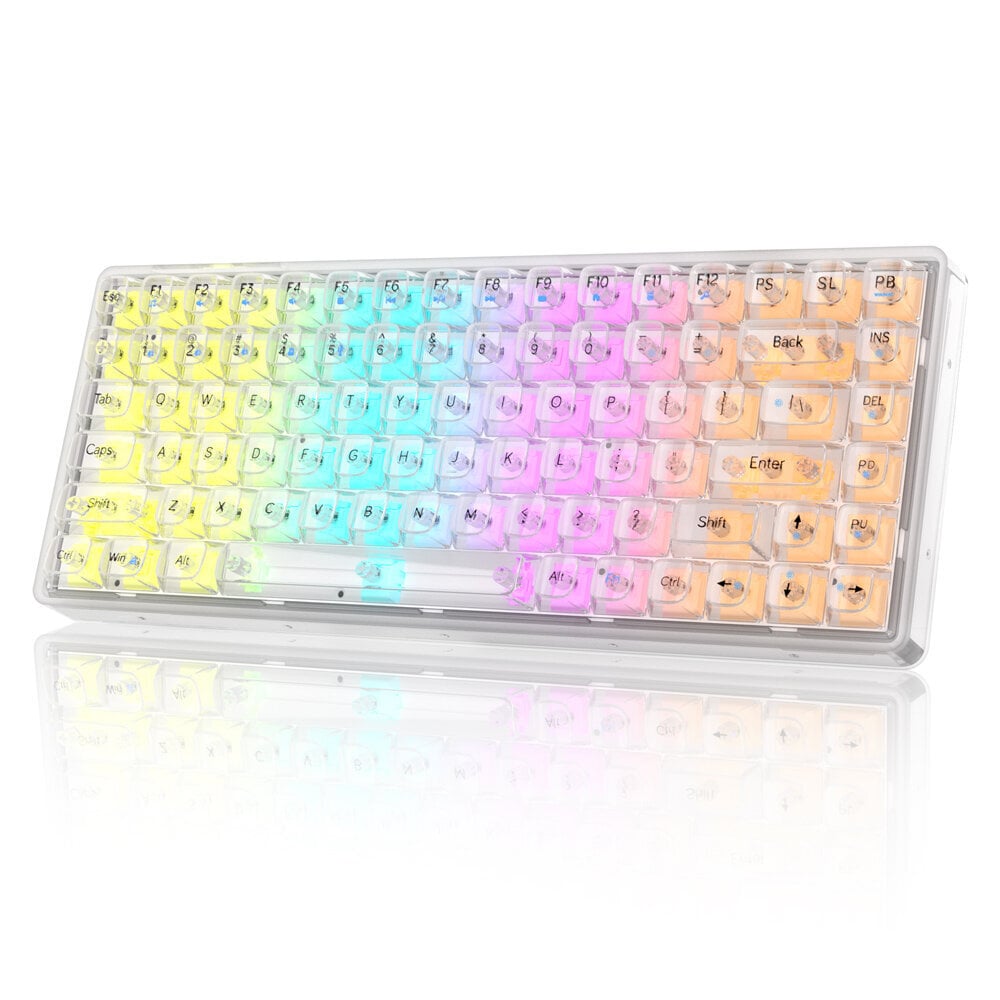 Magegee LIGHT84 Transparent, RGB, Crystal Switch, US hinta ja tiedot | Näppäimistöt | hobbyhall.fi