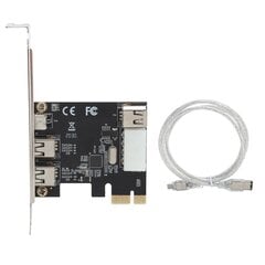 PCIE Capture Card 3 portin laajennuskortti 1394 Interface Conversion HD Video Adapter Controller hinta ja tiedot | Kannettavien tietokoneiden lisätarvikkeet | hobbyhall.fi