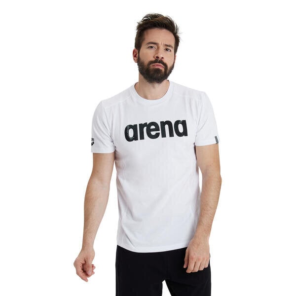 T-paita Arena T-Shirt Logo Cotton White hinta ja tiedot | Miesten T-paidat | hobbyhall.fi