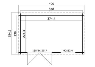 Vierasmaja Augusta 8,4 m² hinta ja tiedot | Alekeskus.eu Piha ja puutarha | hobbyhall.fi