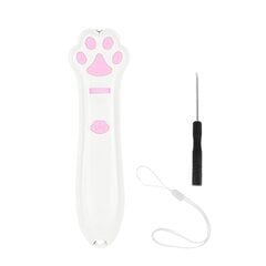 LED-punaiset valot Laser Cat Teaser Stick Kissa Käpälän muotoinen Kissan projektiotikku Lemmikit Viihdelelu Valkoinen hinta ja tiedot | Kissan lelut | hobbyhall.fi