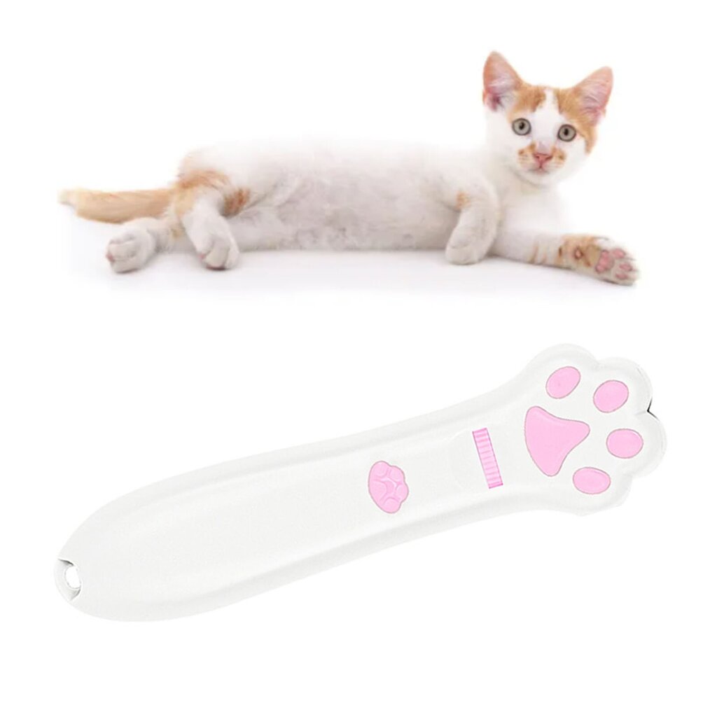 LED-punaiset valot Laser Cat Teaser Stick Kissa Käpälän muotoinen Kissan projektiotikku Lemmikit Viihdelelu Valkoinen hinta ja tiedot | Kissan lelut | hobbyhall.fi