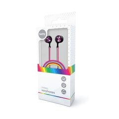 Rainbow In-Ear -kuulokkeet mikrofonilla 3,5 mm iPhone, Samsung monivärinen hinta ja tiedot | Kuulokkeet | hobbyhall.fi